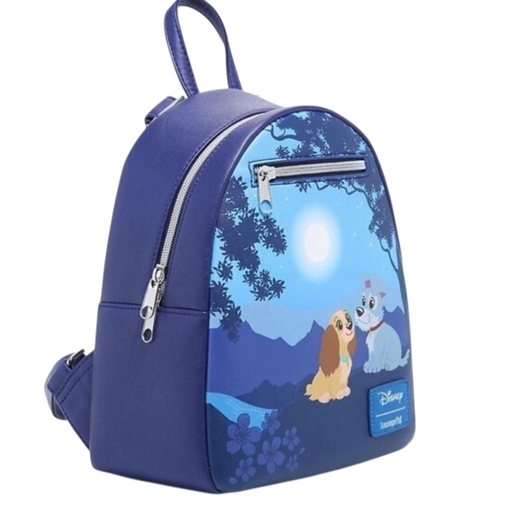 Loungefly Disney Lady and the Tramp Moonlight Stroll Mini Backpack NWOT main image 6
